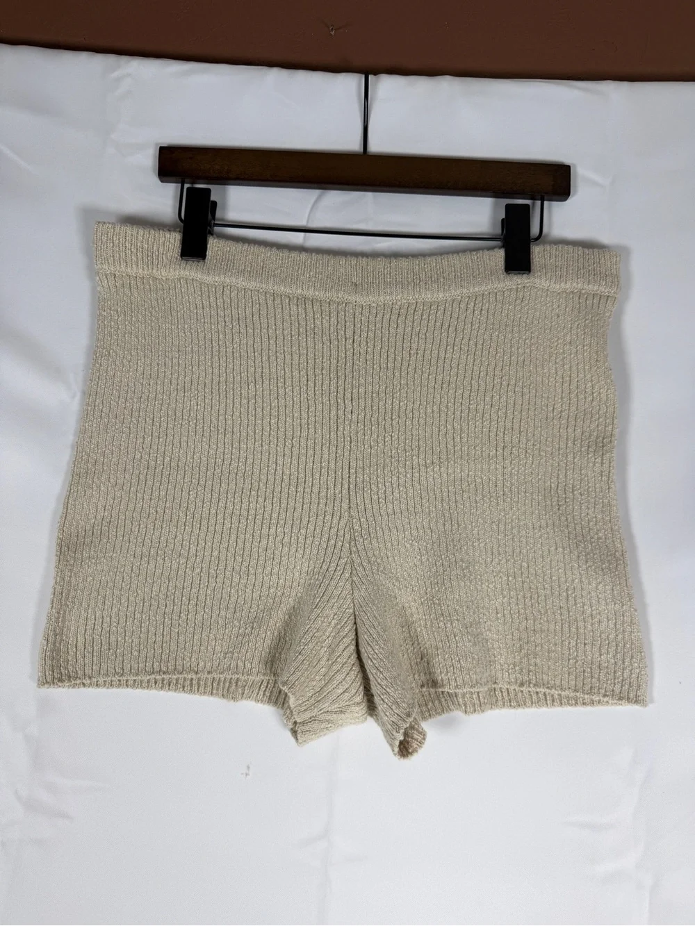 FP BEACH FREE PEOPLE Women’s Size XL Shorts Sweater Knit High Rise Fit